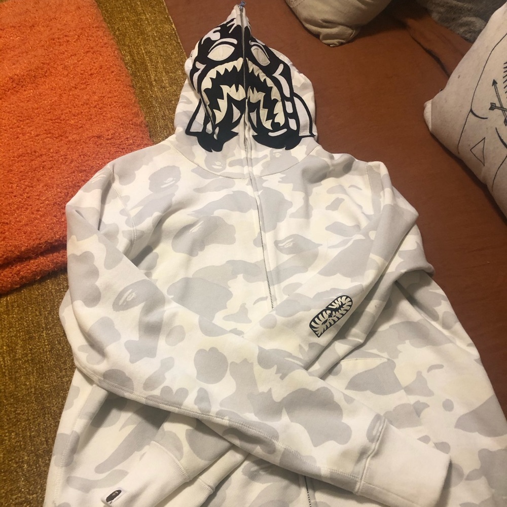 BAPE glow in the dark full zip hoodie RARE NWOT